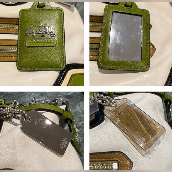 Coach Madison Sabrina Spectator Large Leather Shopper Satchel Hobo NWT Parchment - Picture 15 of 16